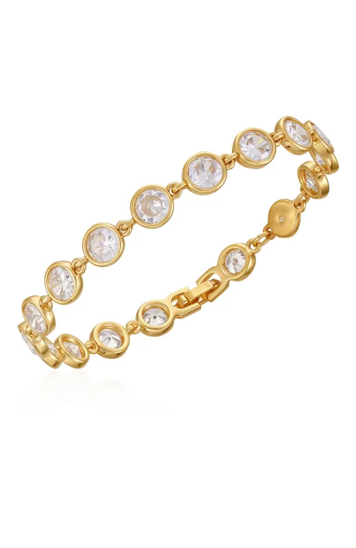 Gold Tone Cubic Zirconia Bezel Bracelet sold by Vince Camuto