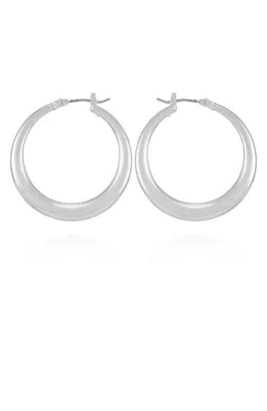 Classic Silvertone Hoop Earrings sold by Vince Camuto