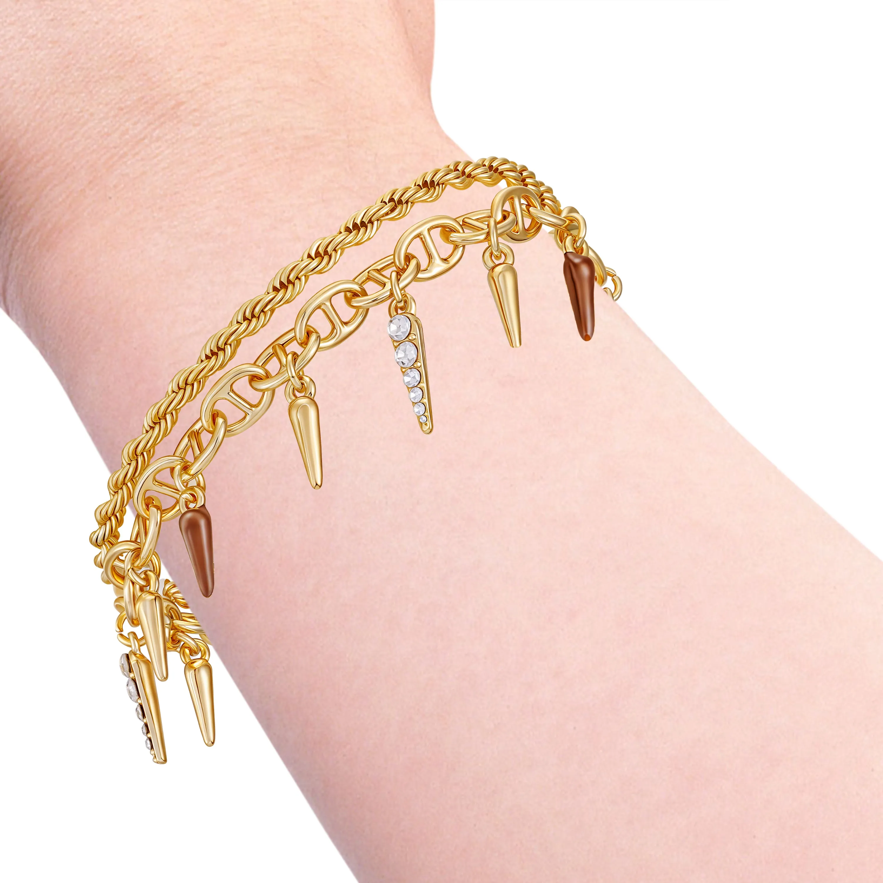 Charm Bracelet With Black Spikes sold by Vince Camuto product image thumbnail 3