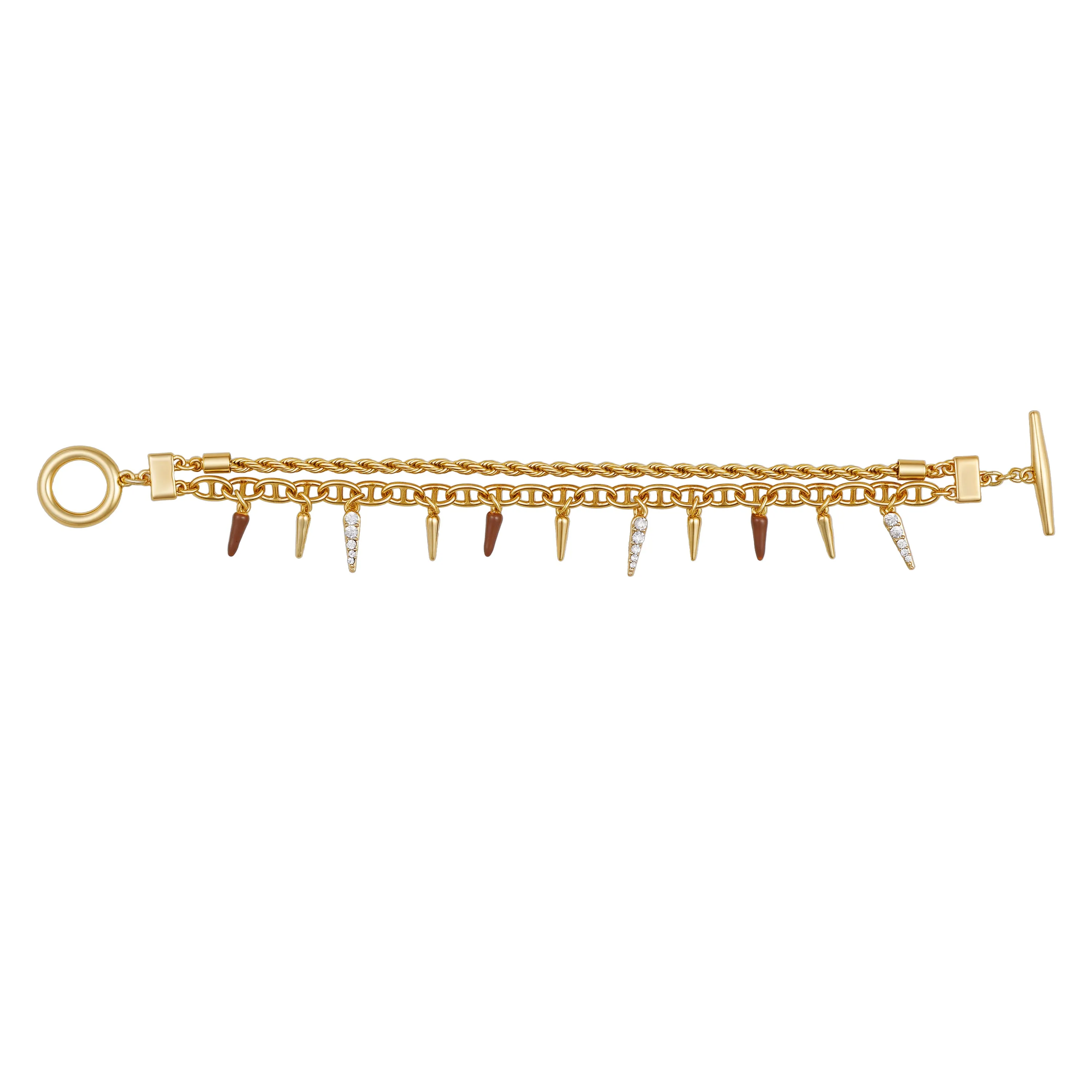 Charm Bracelet With Black Spikes sold by Vince Camuto product image thumbnail 2