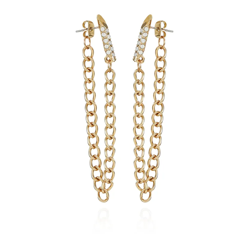 Crystal Stone Chain Drop Statement Earrings sold by Vince Camuto