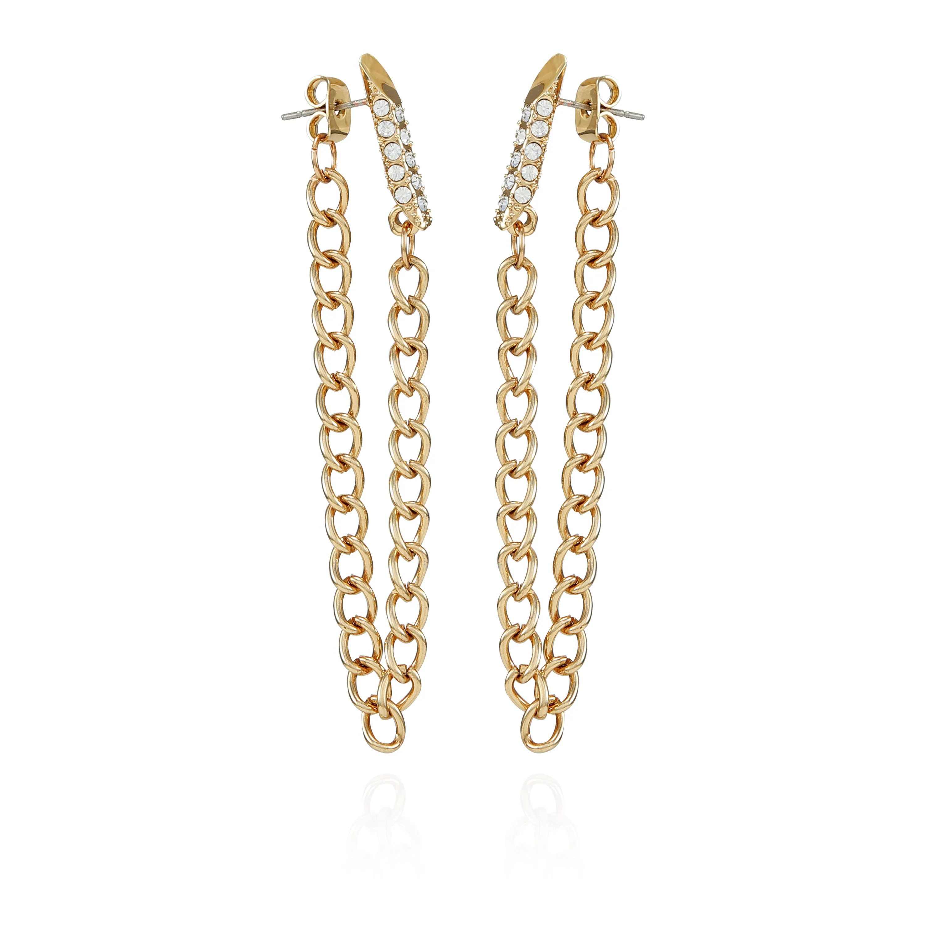Crystal Stone Chain Drop Statement Earrings sold by Vince Camuto
