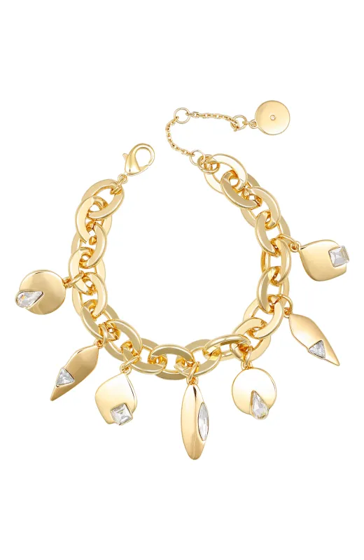 Goldtone Charm Bracelet made by Vince Camuto