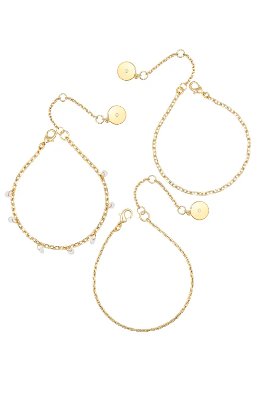 Goldtone Chain Bracelet Set sold by Vince Camuto
