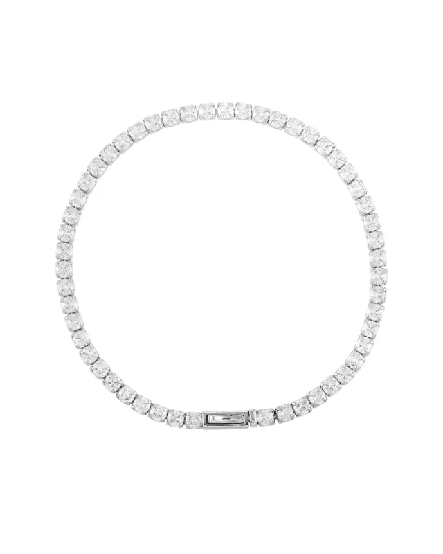 Silver Color Cubic Zirconia Chain Tennis Bracelet sold by Vince Camuto