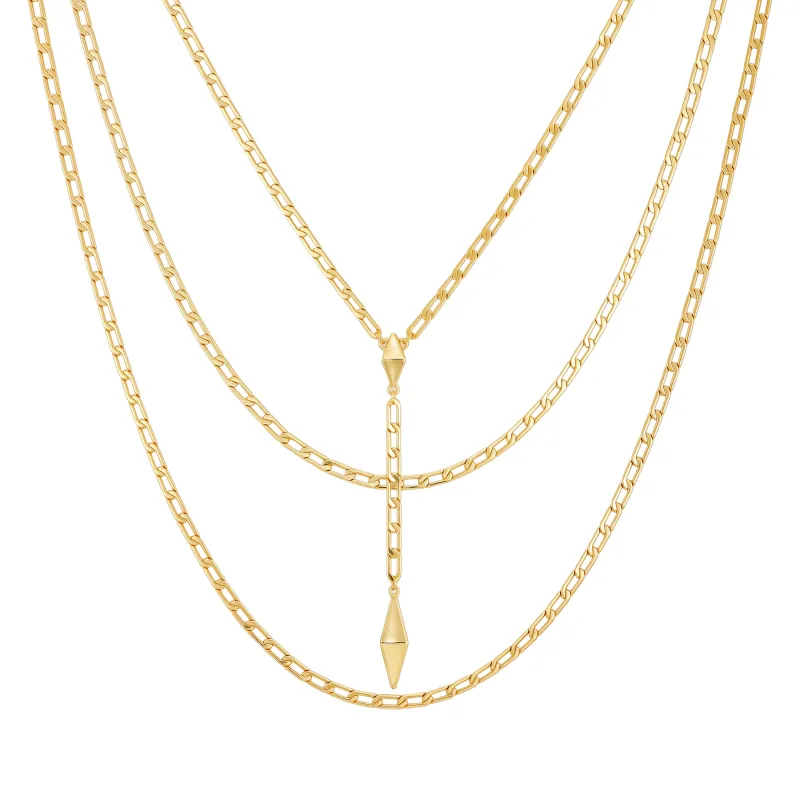 3 Piece Goldtone Chain Necklaces sold by Vince Camuto
