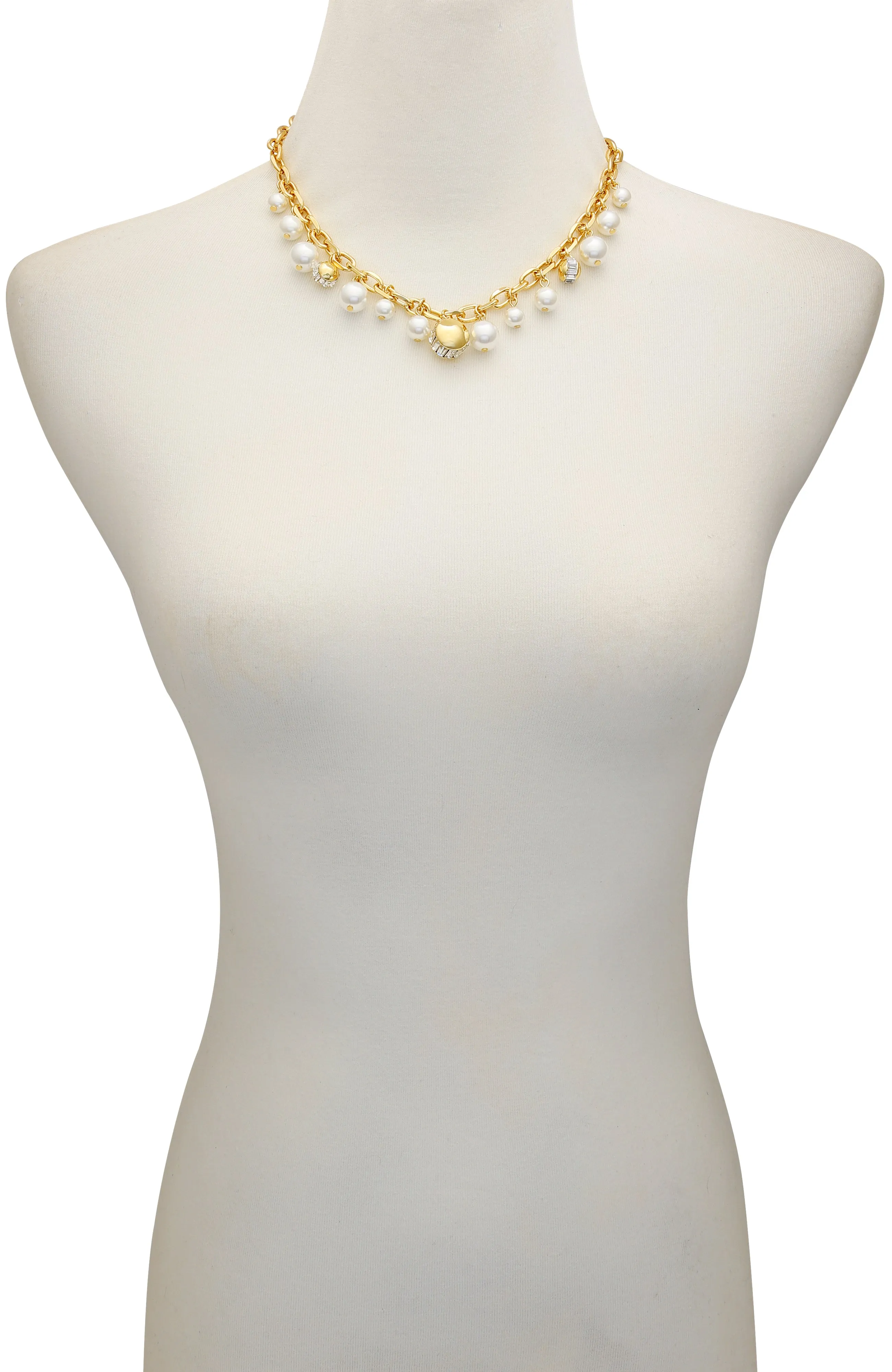 Pearl Chain Link Toggle Necklace sold by Vince Camuto product image thumbnail 3