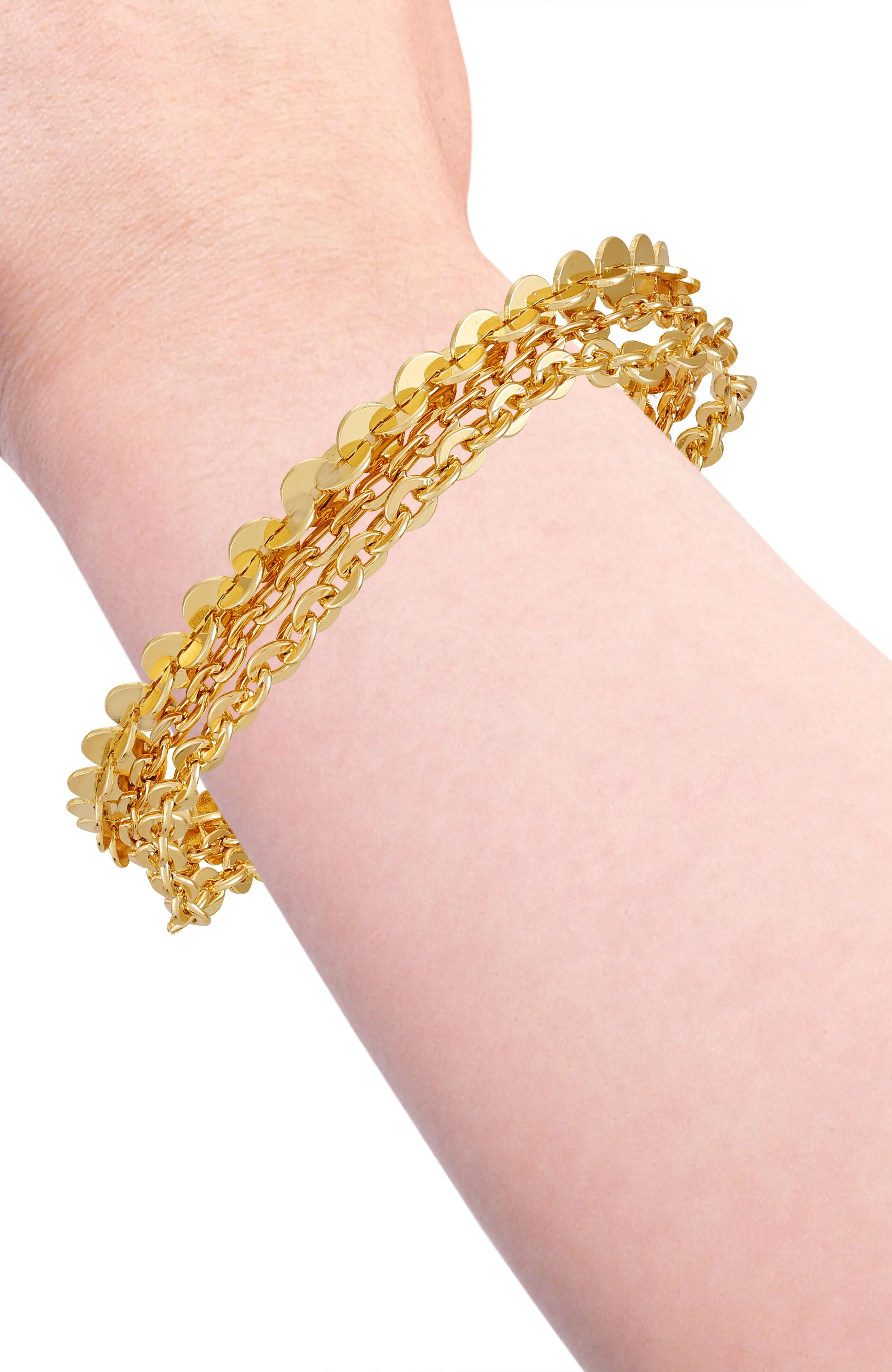Multi Strand Goldtone Toggle Bracelet sold by Vince Camuto product image thumbnail 3