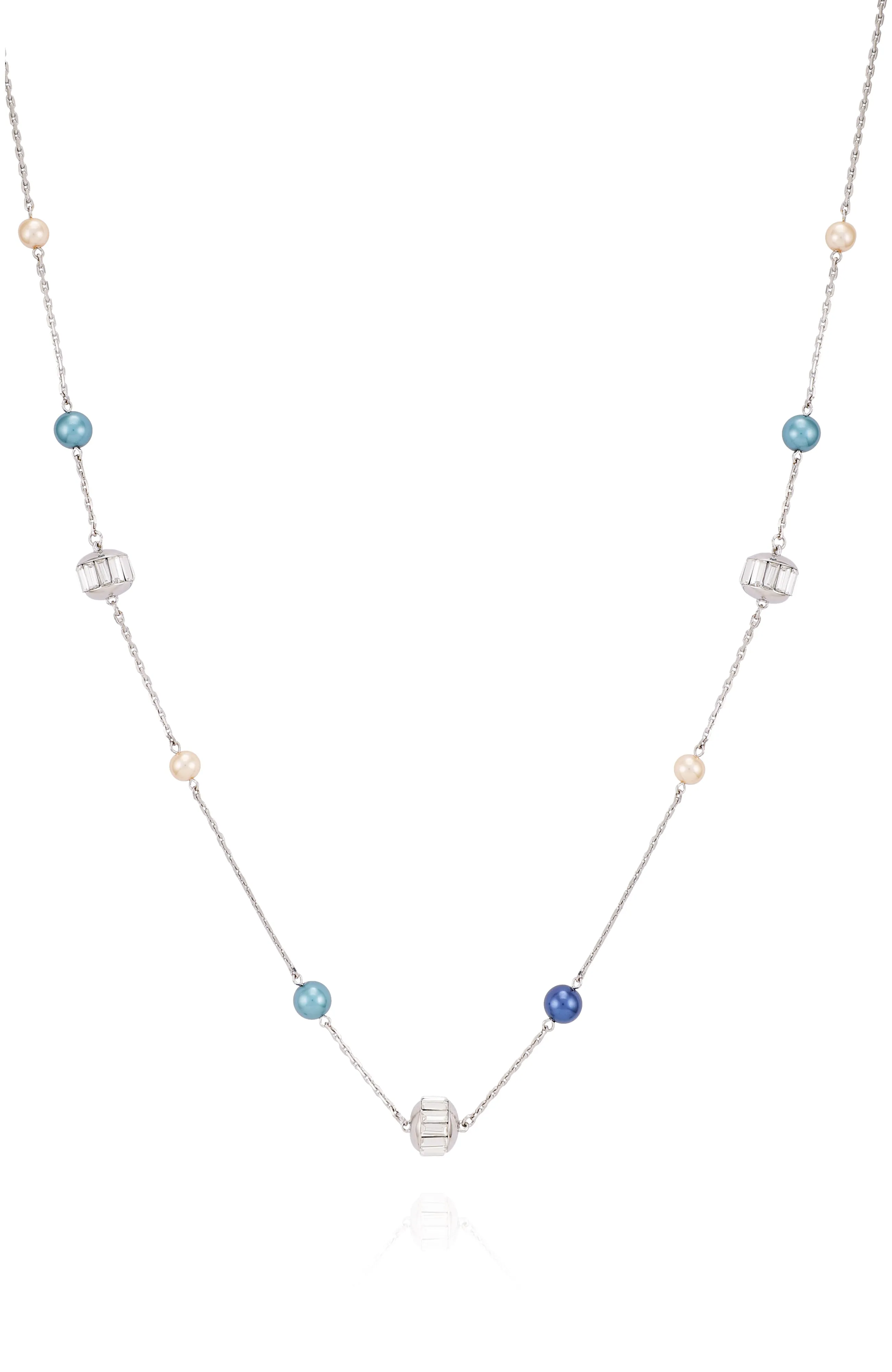 Multicolor Pearl Bead Long Necklace sold by Vince Camuto