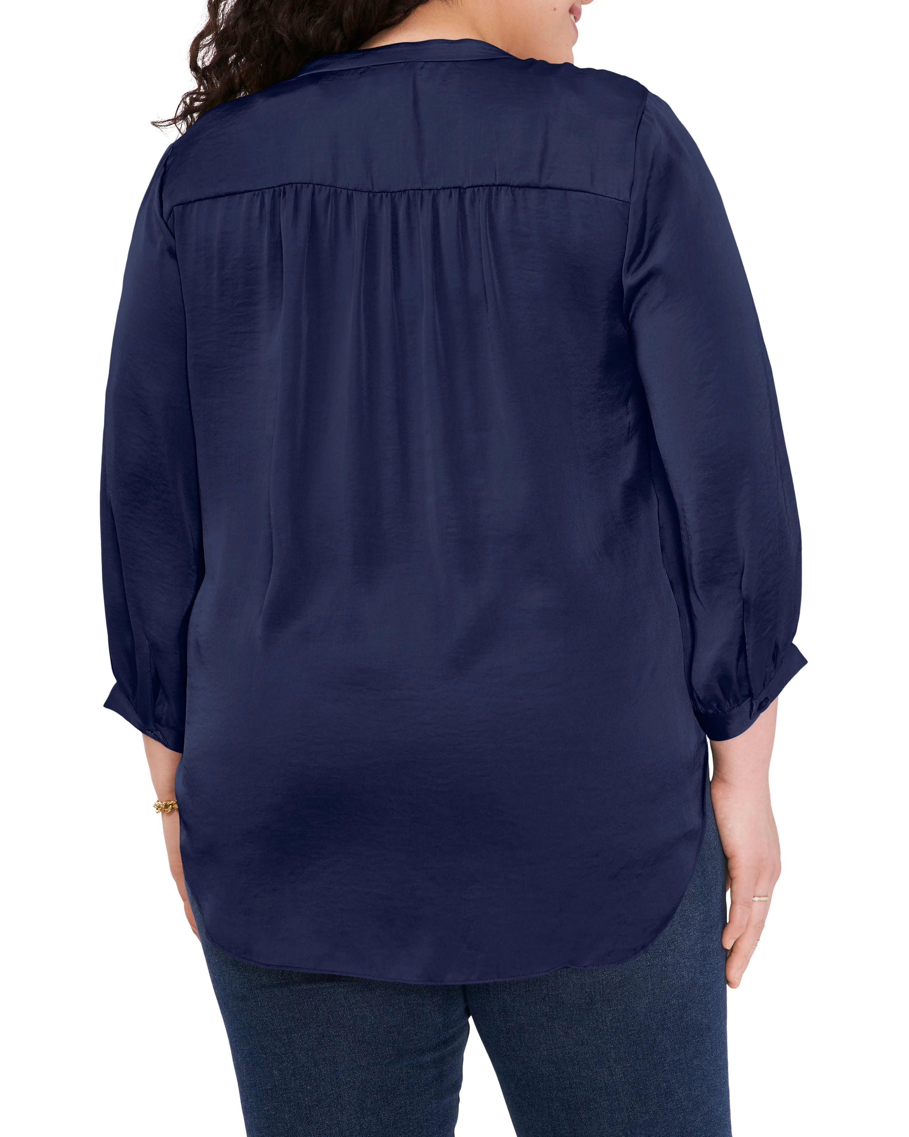 Plus-Size V-Neck Inverted-Pleat Top sold by Vince Camuto product image thumbnail 2