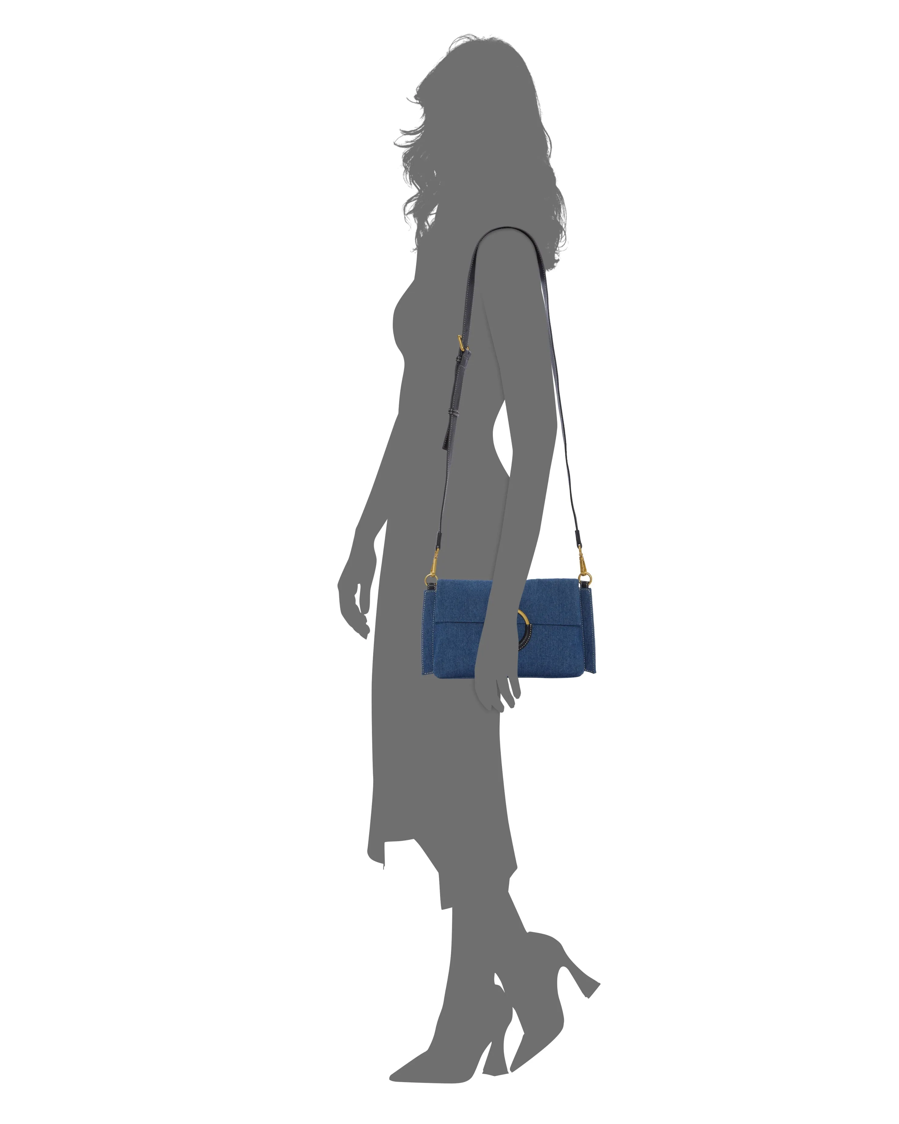 Livee Denim Crossbody Bag sold by Vince Camuto product image thumbnail 5