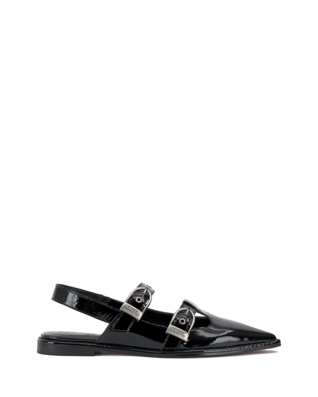 Faye Double Buckle Flat Mule sold by Vince Camuto