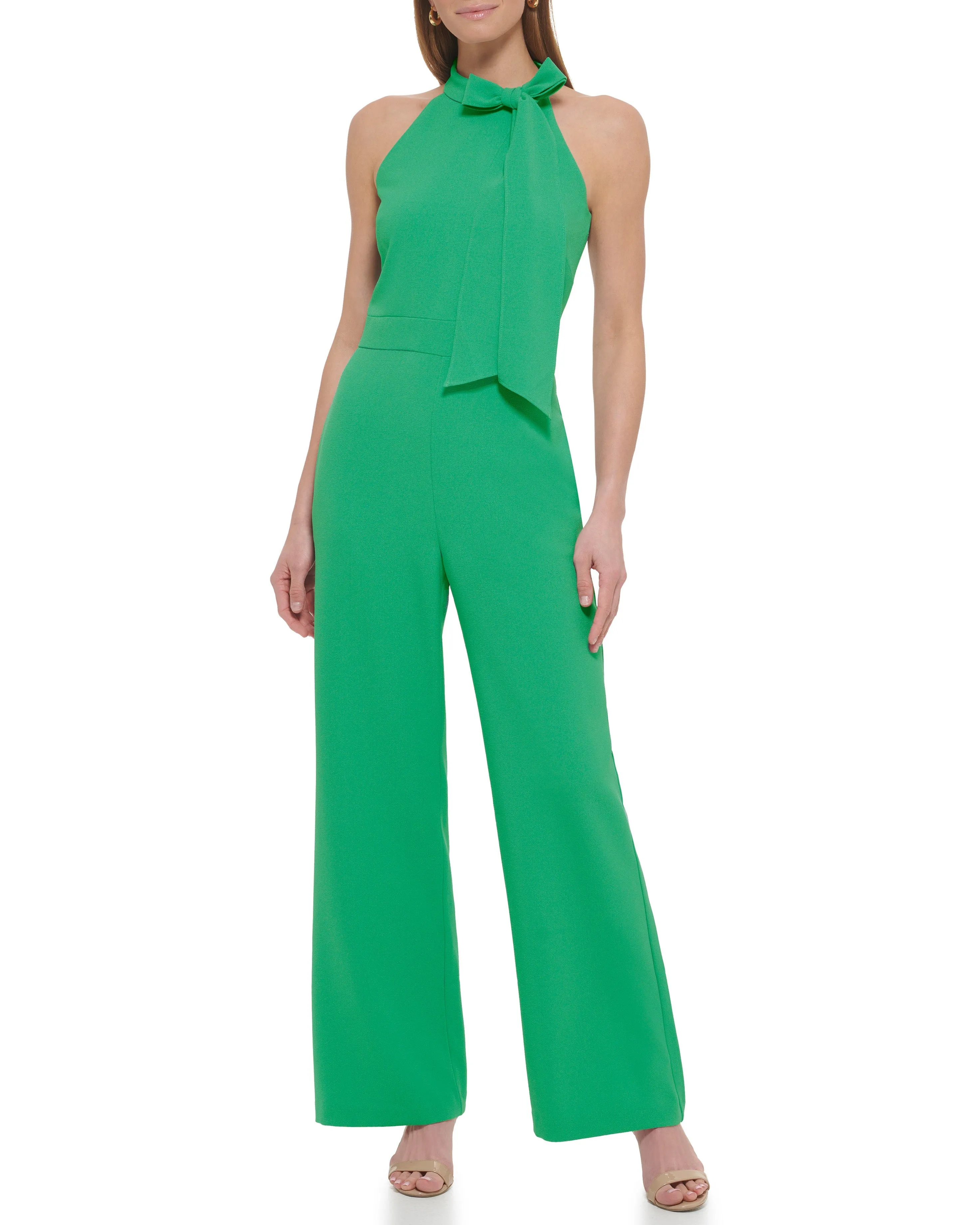Bow-Neck Halter Jumpsuit sold by Vince Camuto