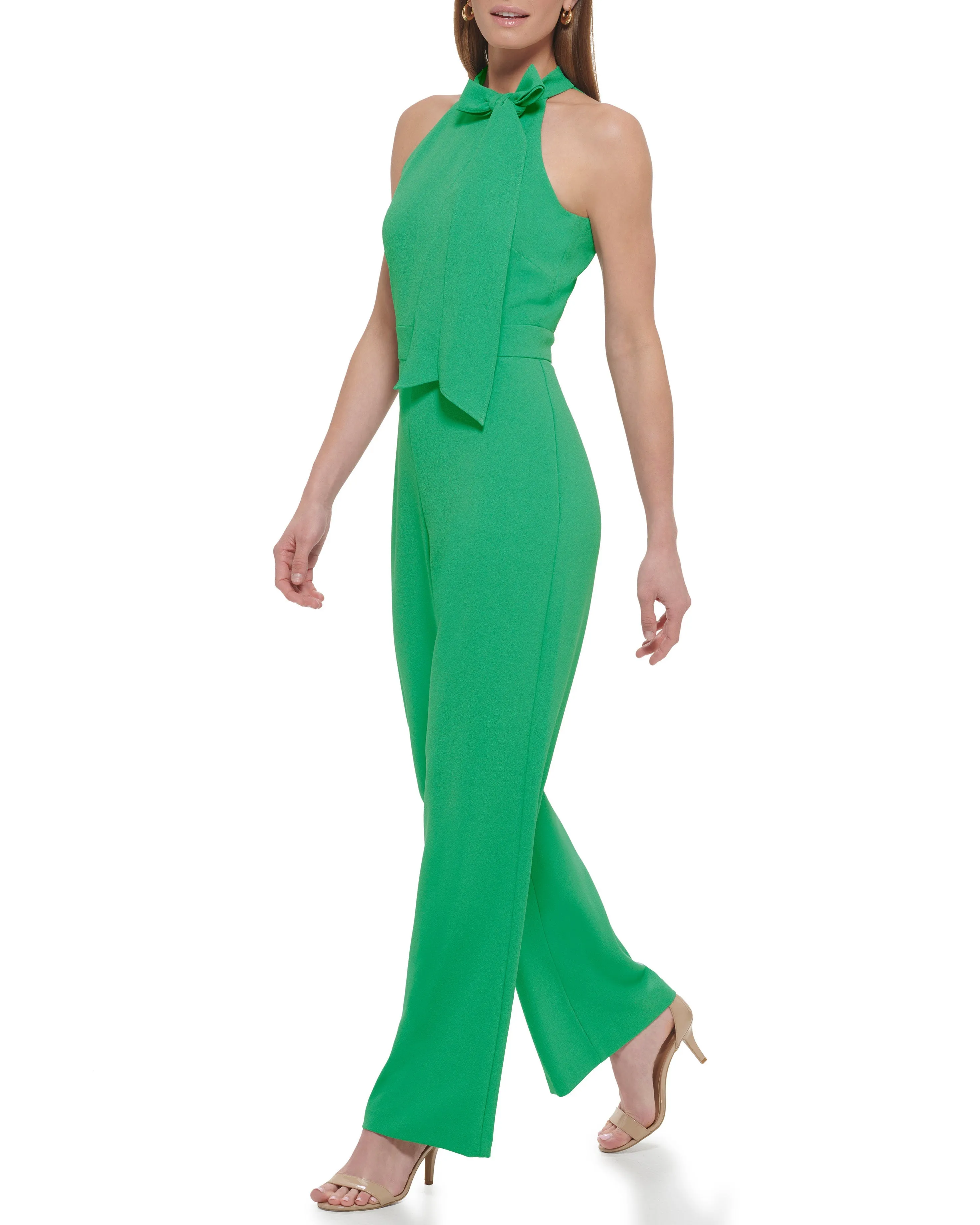 Bow-Neck Halter Jumpsuit sold by Vince Camuto product image thumbnail 2