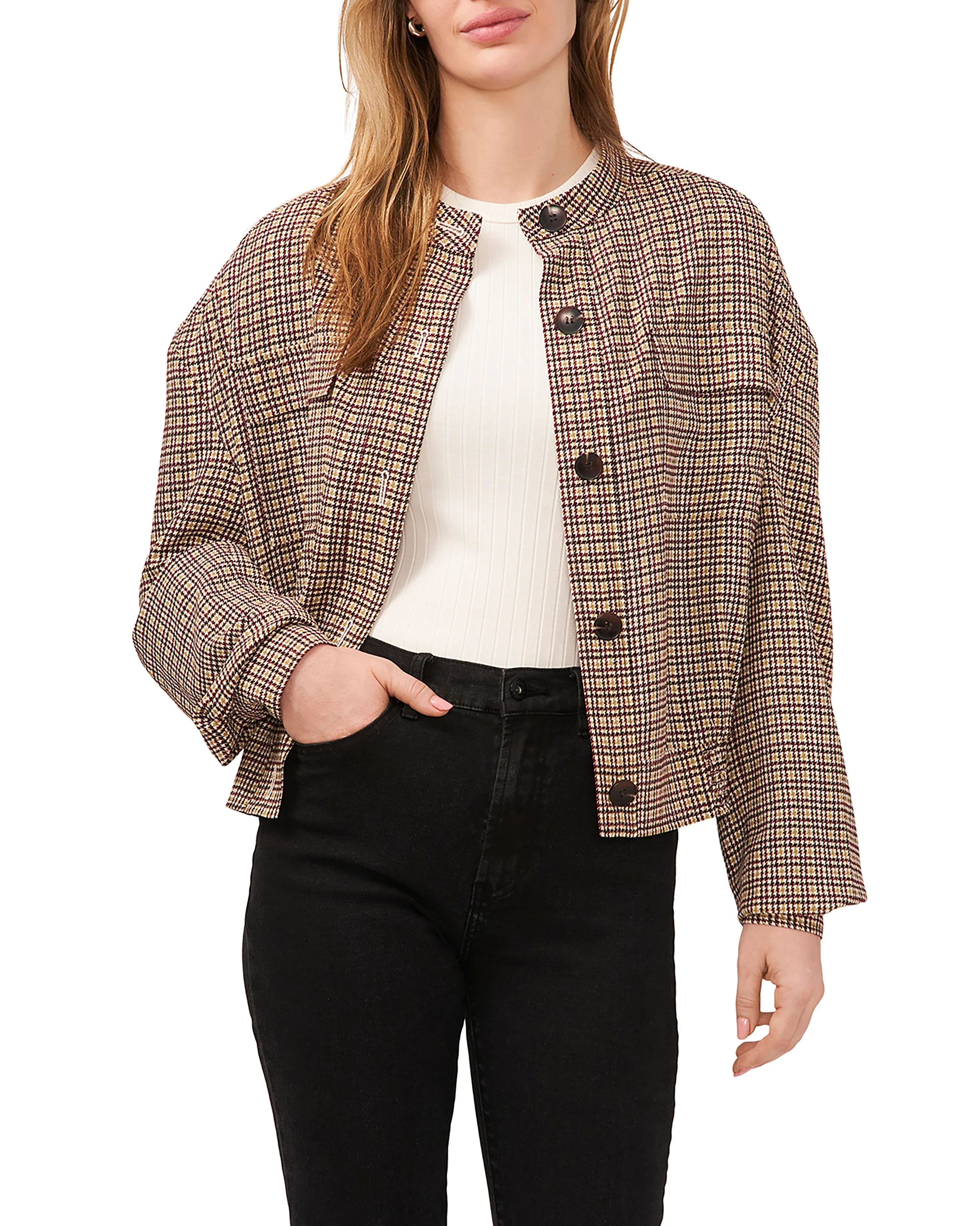 Plaid Oversized Jacket sold by Vince Camuto