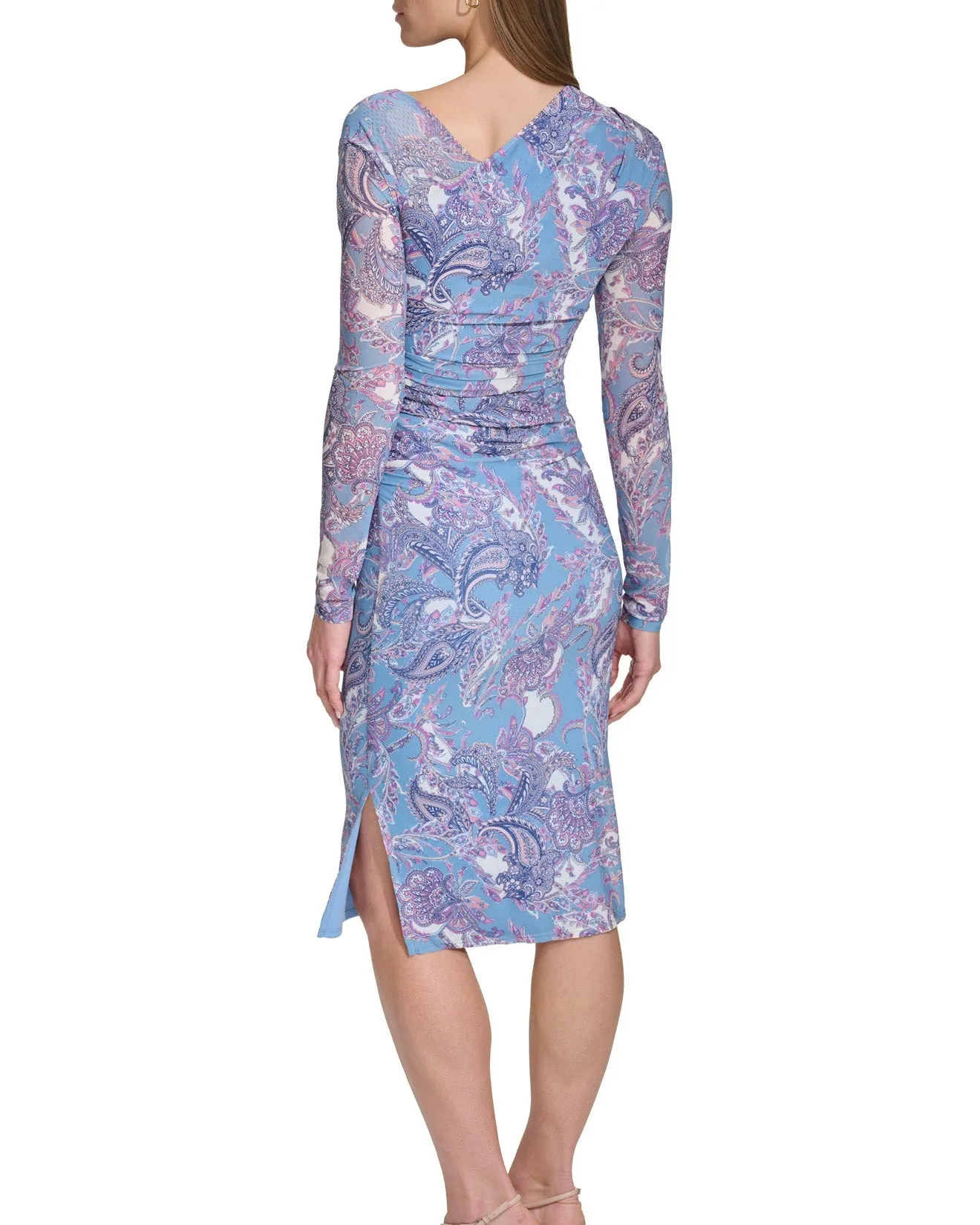 Floral And Paisley Print Ruched Dress sold by Vince Camuto product image thumbnail 2
