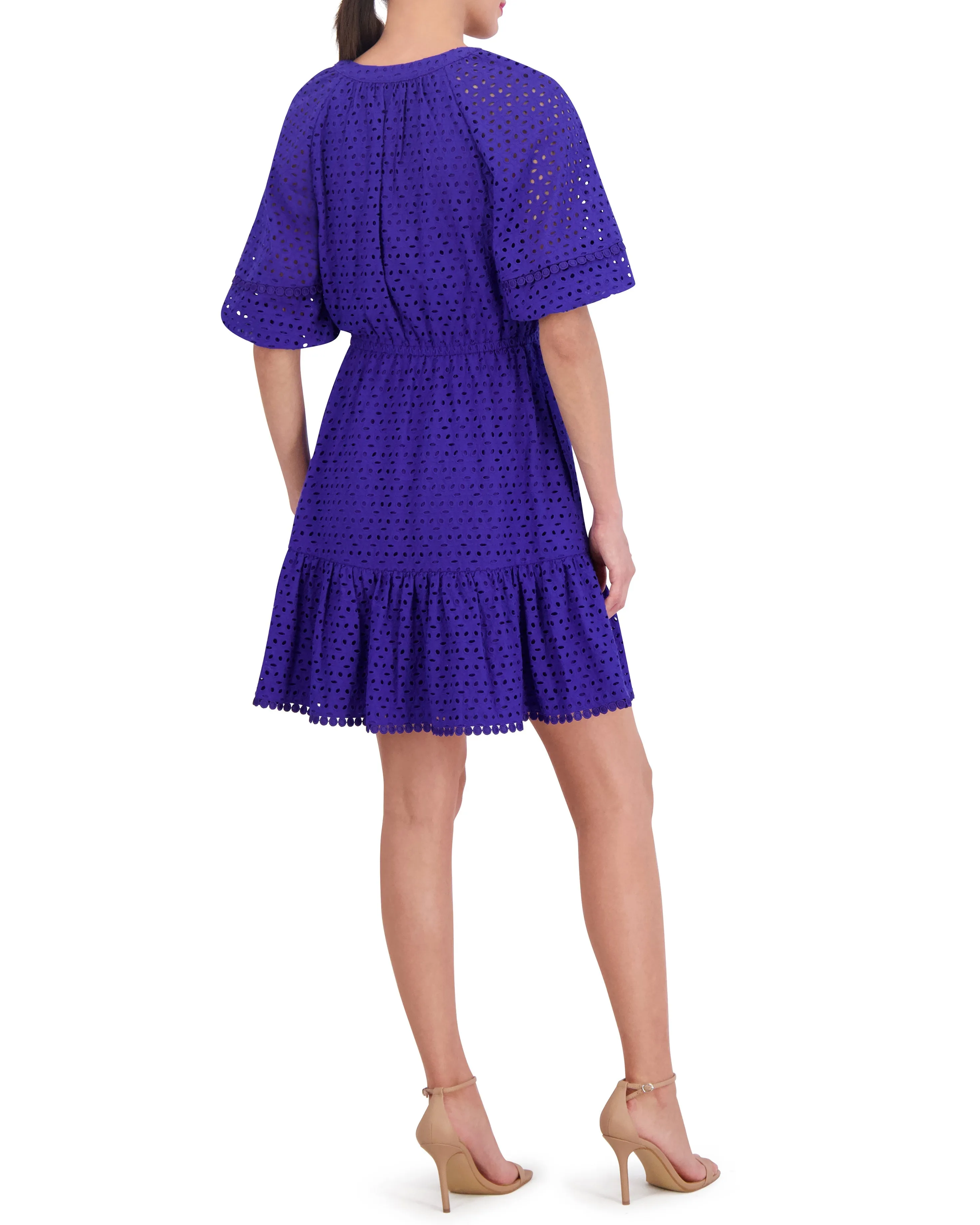 Cotton Eyelet Tasseled Drawstring Dress sold by Vince Camuto product image thumbnail 3
