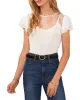 Mesh Ruffle Sleeve Blouse sold by Vince Camuto