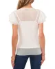 Mesh Ruffle Sleeve Blouse sold by Vince Camuto