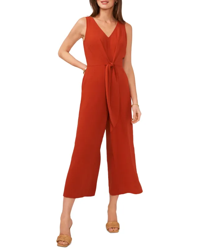 V-Neck Jumpsuit With Front Tie sold by Vince Camuto