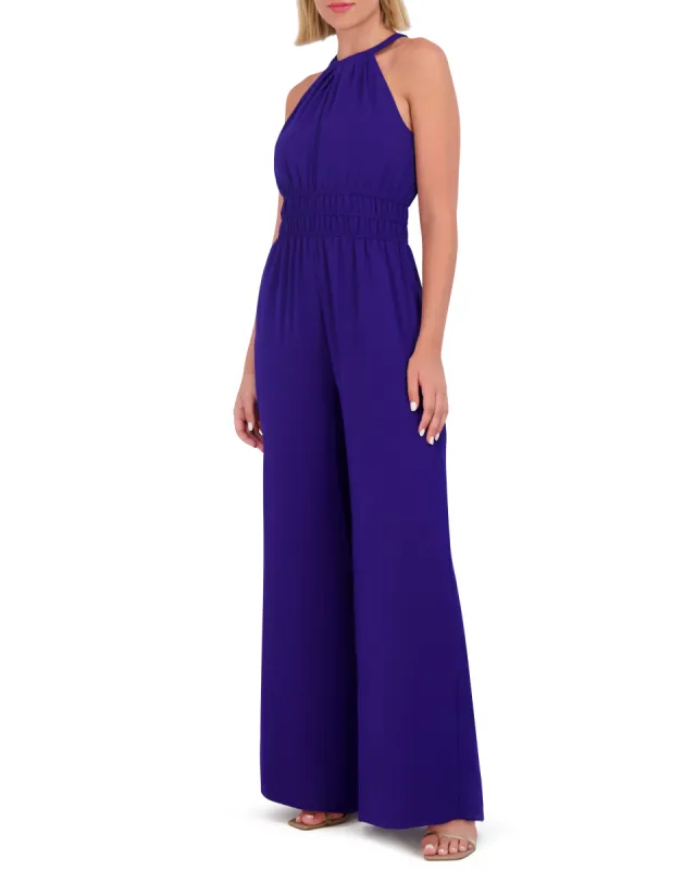 Petite Ruched Keyhole Jumpsuit sold by Vince Camuto