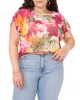 Mesh T-Shirt With Pleated Sleeves sold by Vince Camuto