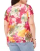 Mesh T-Shirt With Pleated Sleeves sold by Vince Camuto