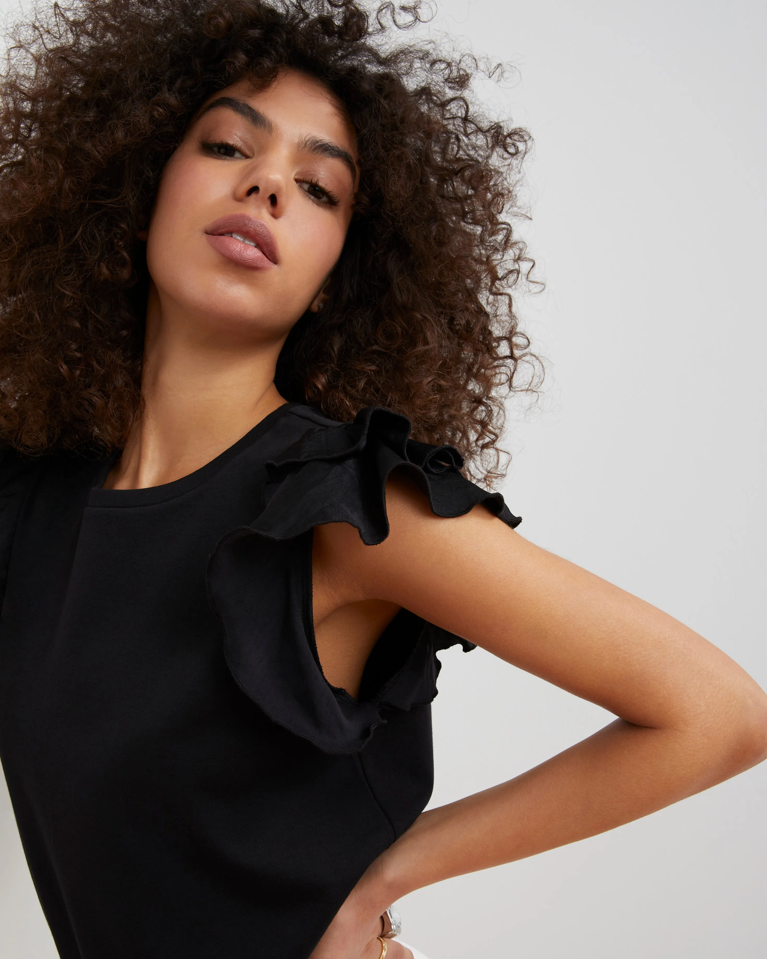 Tiered Ruffled Sleeve T-Shirt sold by Vince Camuto product image thumbnail 3