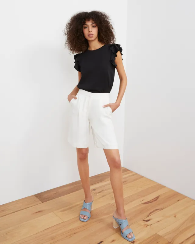 Tiered Ruffled Sleeve T-Shirt sold by Vince Camuto