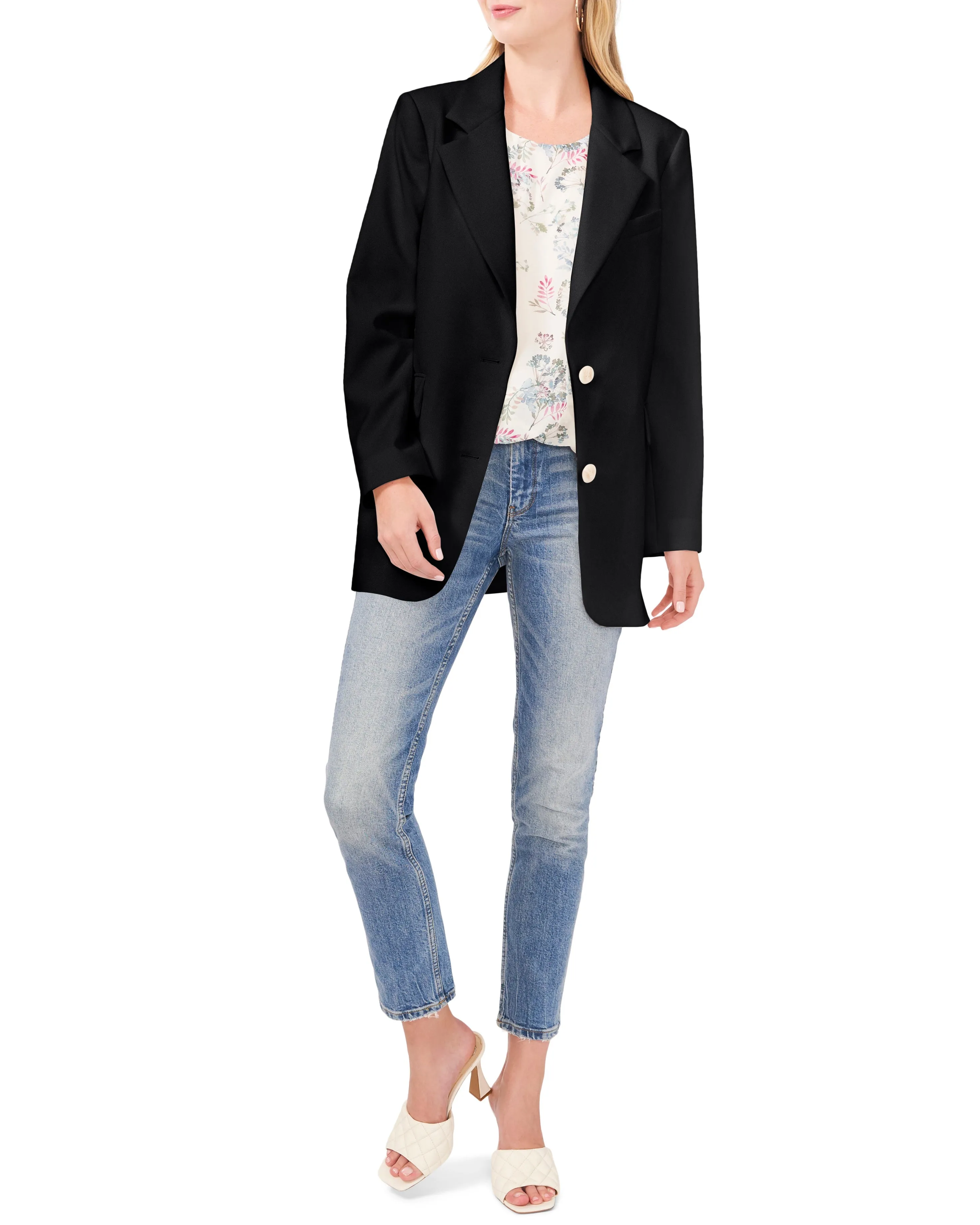 Notch-Lapel Blazer sold by Vince Camuto product image thumbnail 3