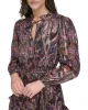 Floral-Print Pleated Dress sold by Vince Camuto