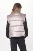 Silver Oversized Puffer Vest sold by Vintage Havana