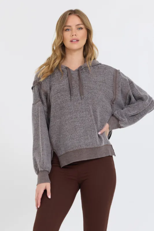 Chocolate Syrup Reverse Fleece Hoodie sold by Vintage Havana