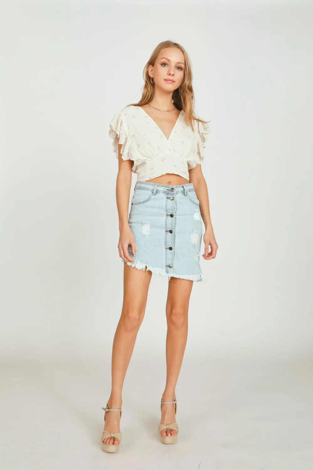 Vintage Print Eyelet Tank sold by Vintage Havana product image thumbnail 3