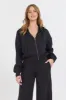 Black Cloud Fleece Crop Zip Up sold by Vintage Havana