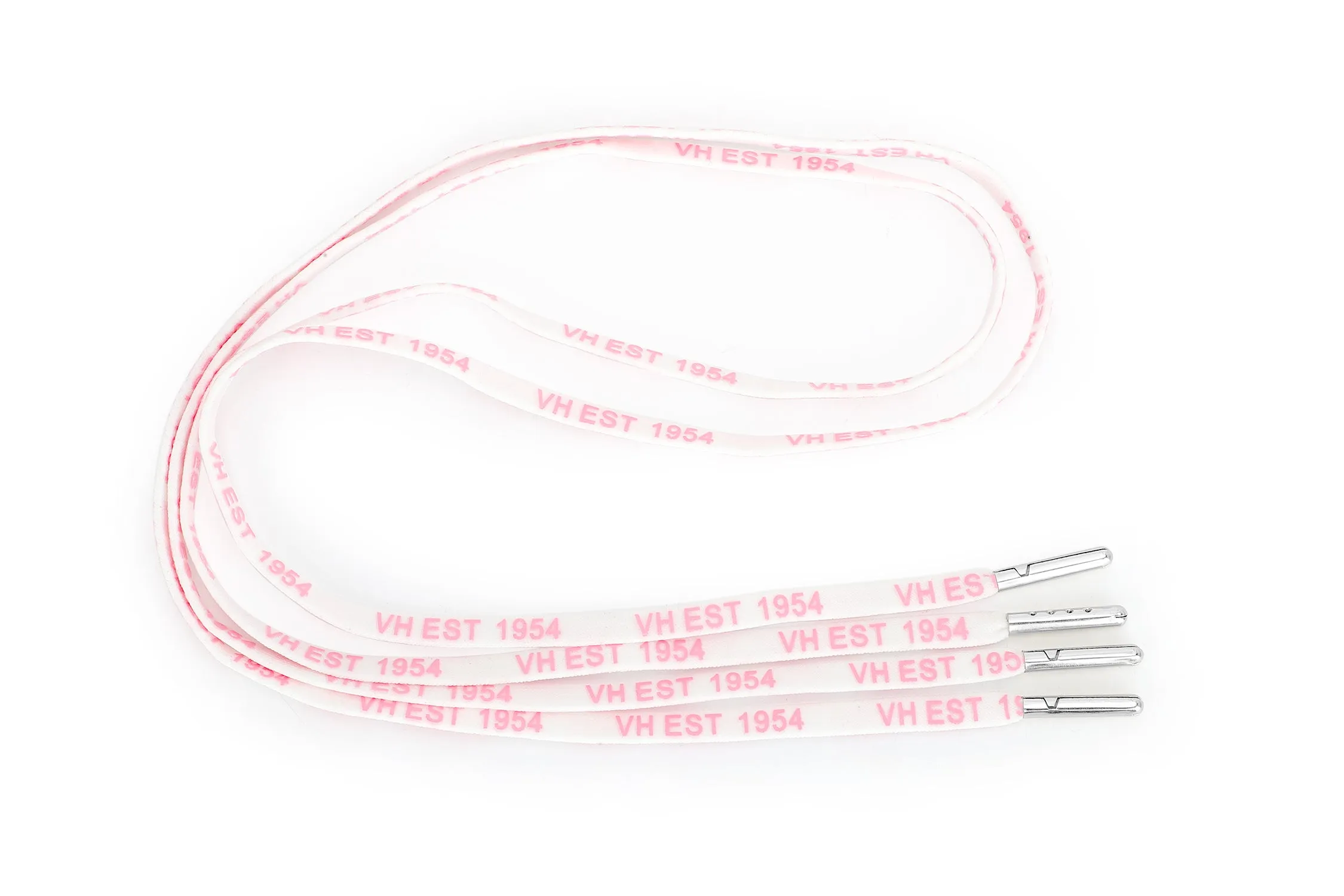 WHITE PINK SILVER TIP LACES sold by Vintage Havana product image thumbnail 2