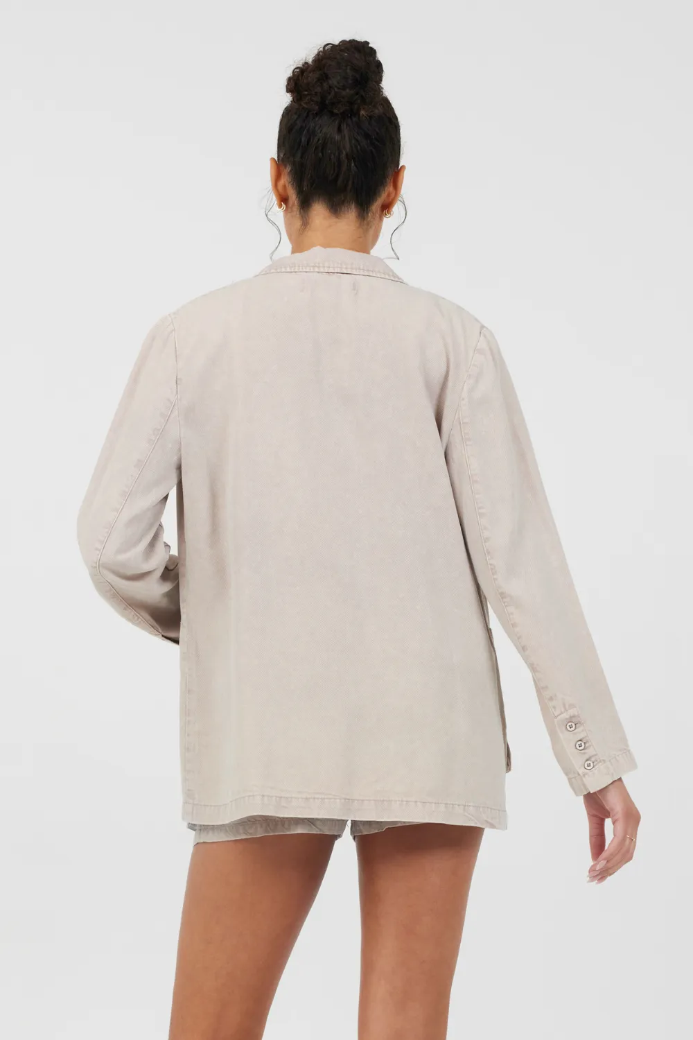 Khaki Tencel Blazer sold by Vintage Havana product image thumbnail 2