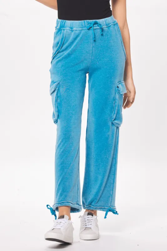 Anchor Blue Cashmere Fleece Jogger sold by Vintage Havana