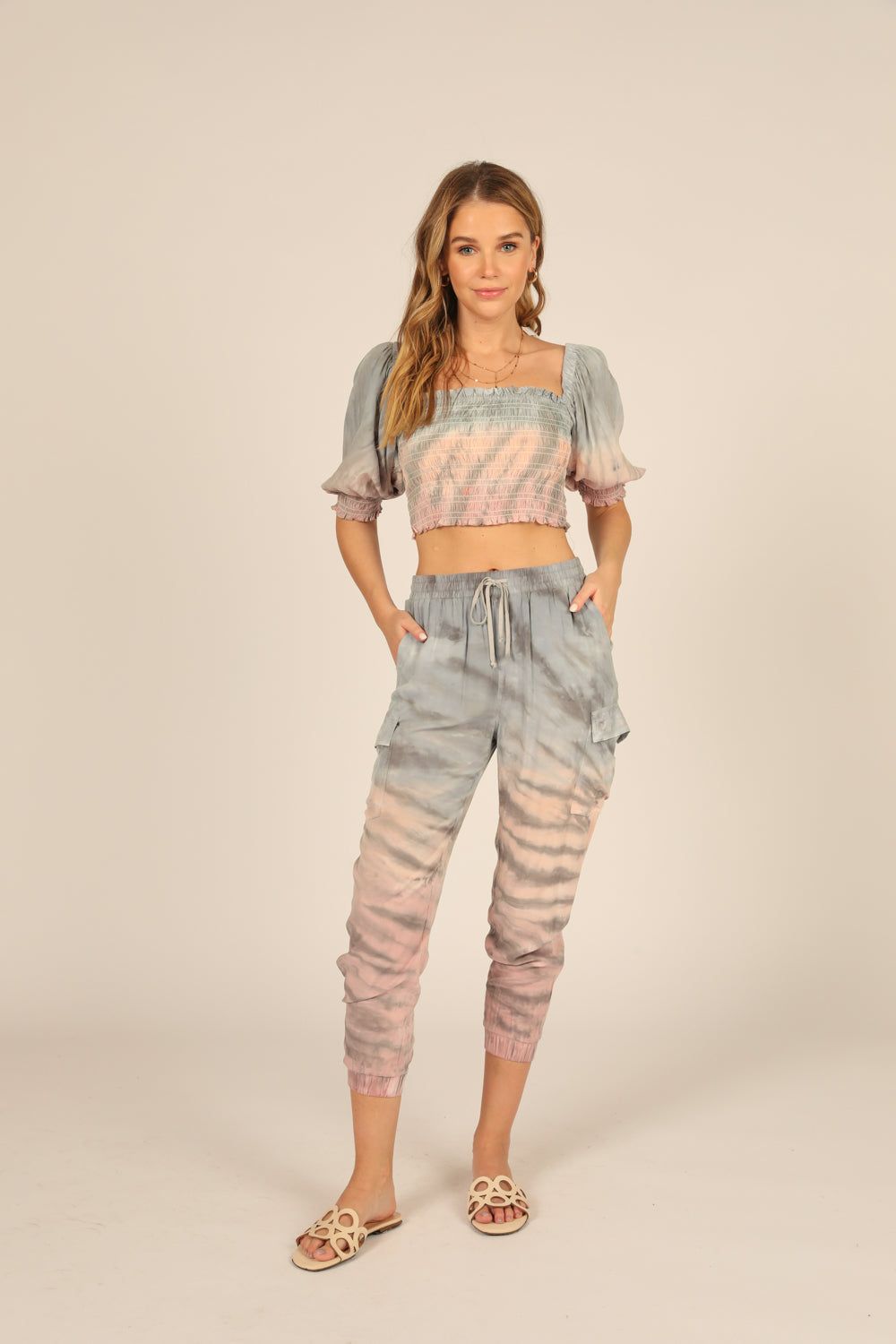 Mauve Wonderland Smocked Top sold by Vintage Havana product image thumbnail 3