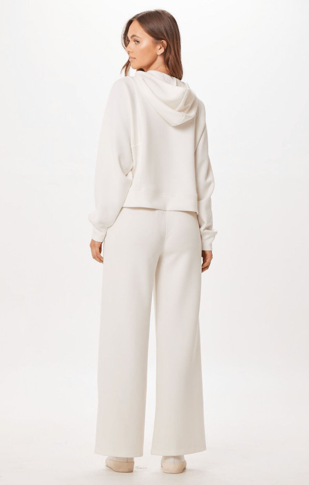 Bright Ivory Cloud Fleece Flare Pant sold by Vintage Havana product image thumbnail 5