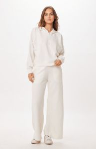 Bright Ivory Cloud Fleece Flare Pant sold by Vintage Havana