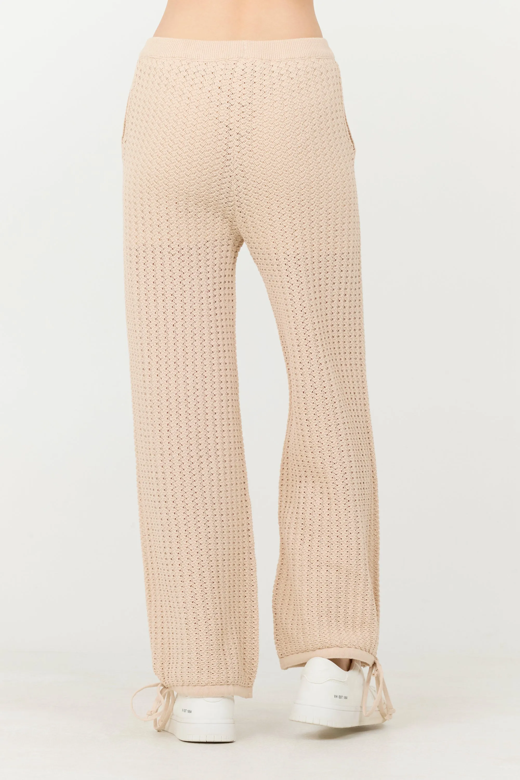Bali Beige Open Crochet Tie Pants sold by Vintage Havana product image thumbnail 2
