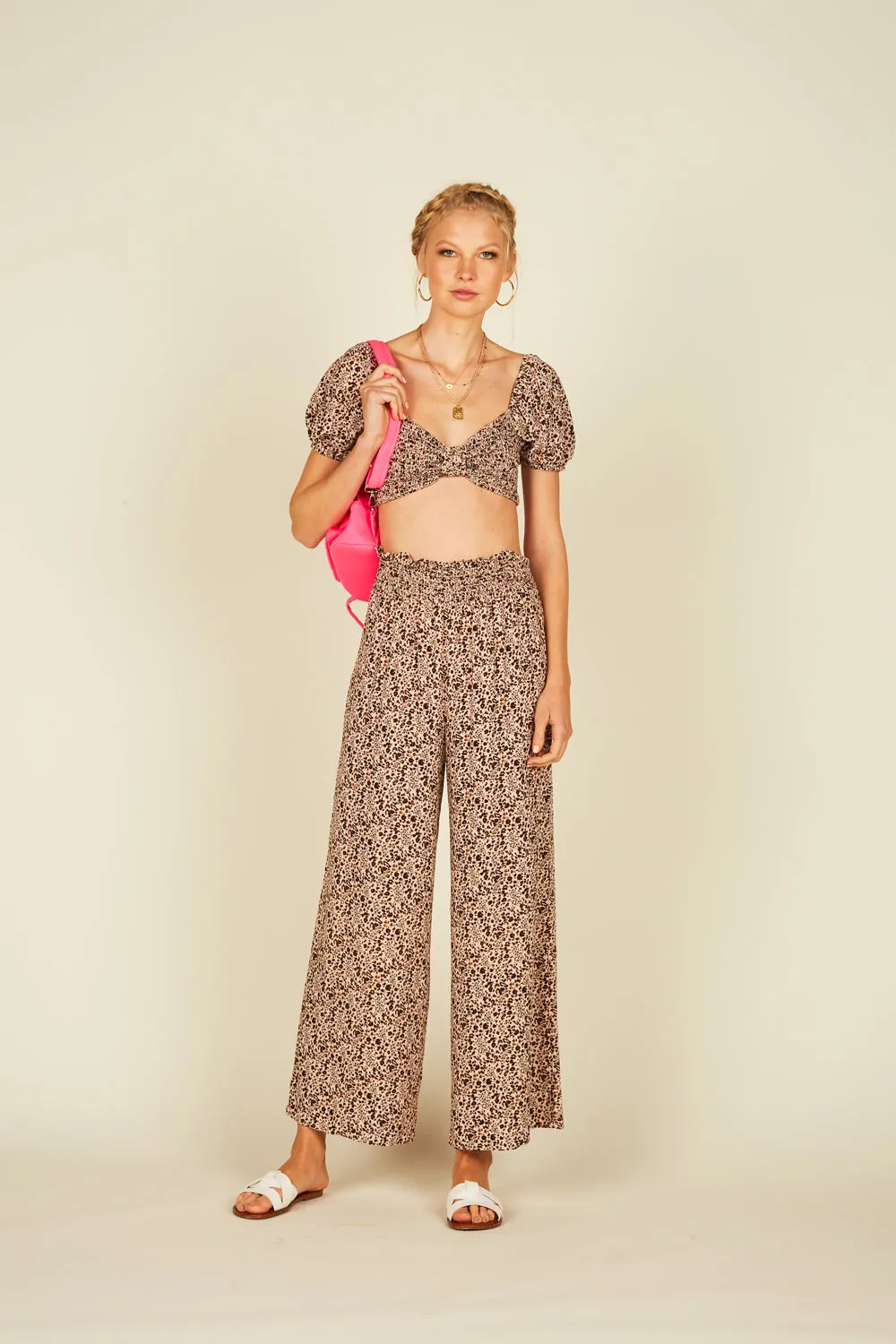 Pink Mini Leopard Crop Top sold by Vintage Havana product image thumbnail 3