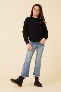 Black Heart Embroidered Crewneck sold by Vintage Havana