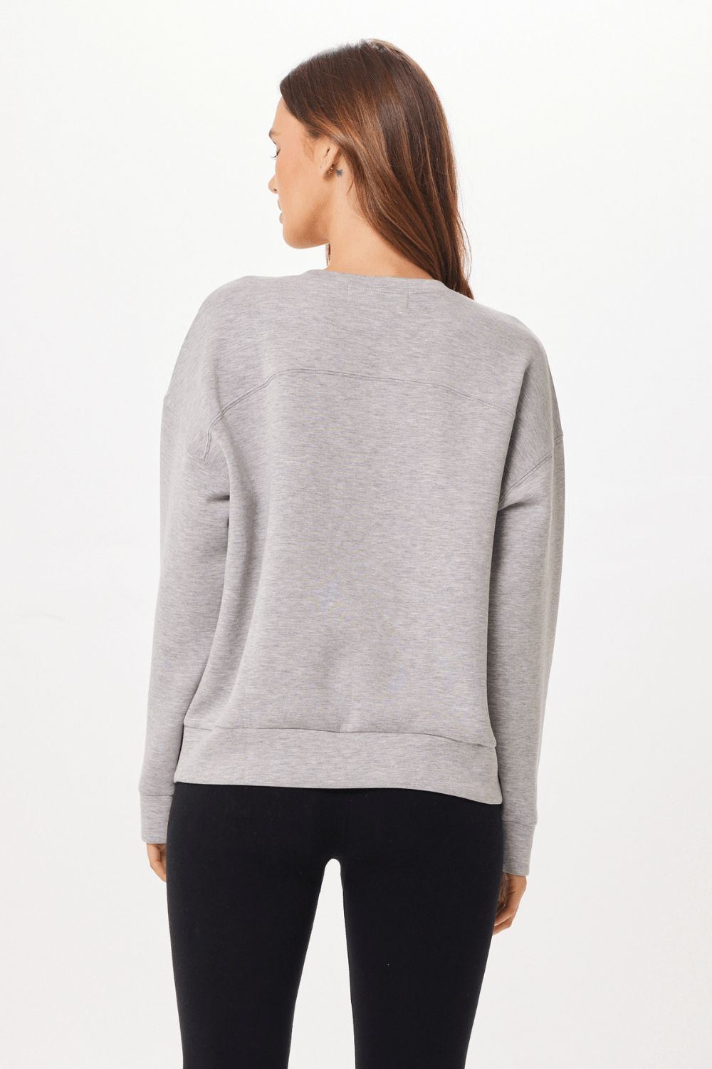 Heather Grey Cloud Fleece Crewneck sold by Vintage Havana product image thumbnail 2