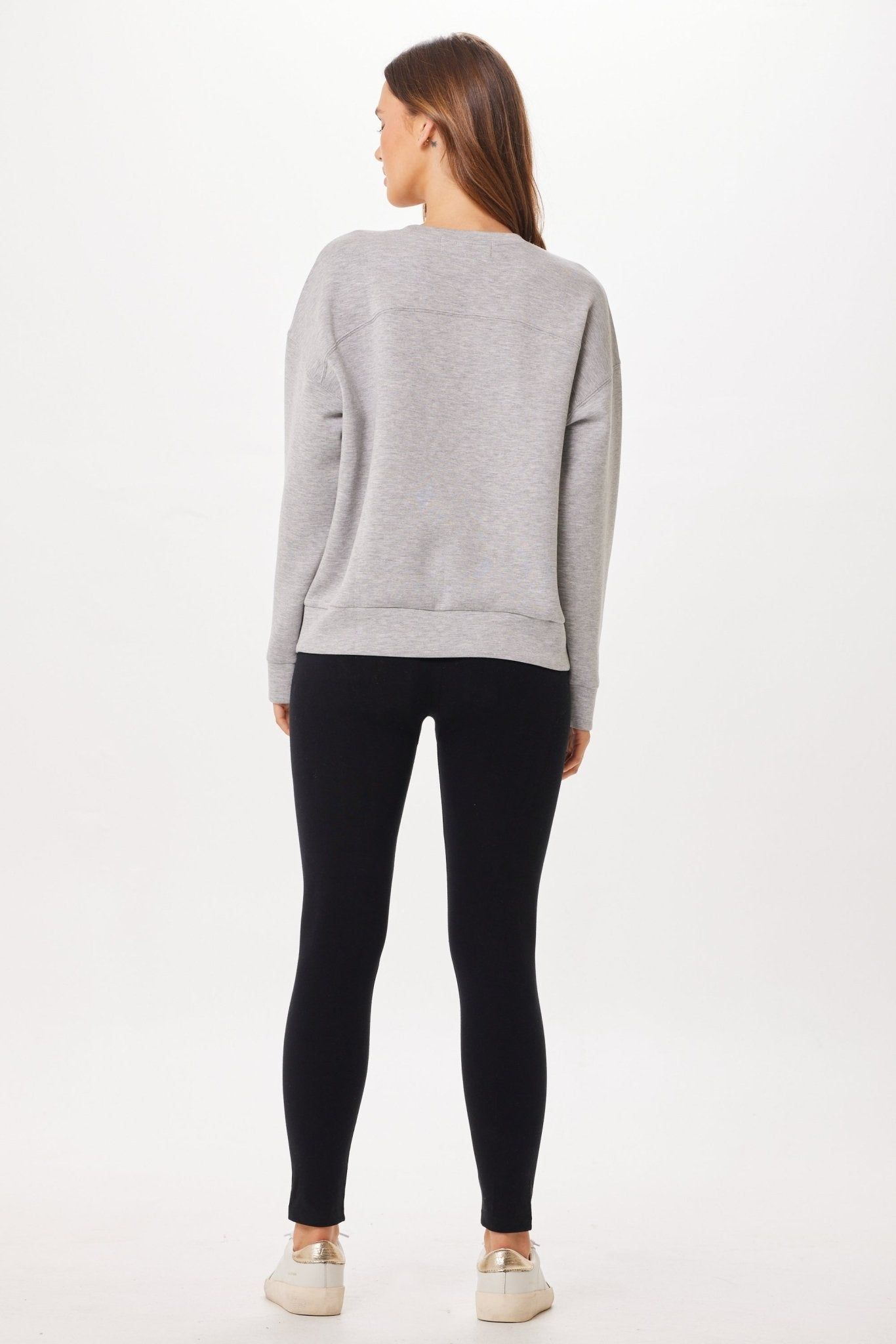 Heather Grey Cloud Fleece Crewneck sold by Vintage Havana product image thumbnail 4