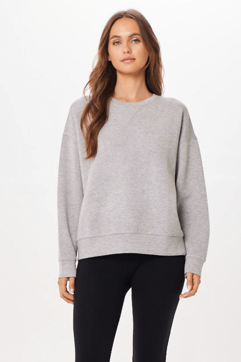 Heather Grey Cloud Fleece Crewneck sold by Vintage Havana