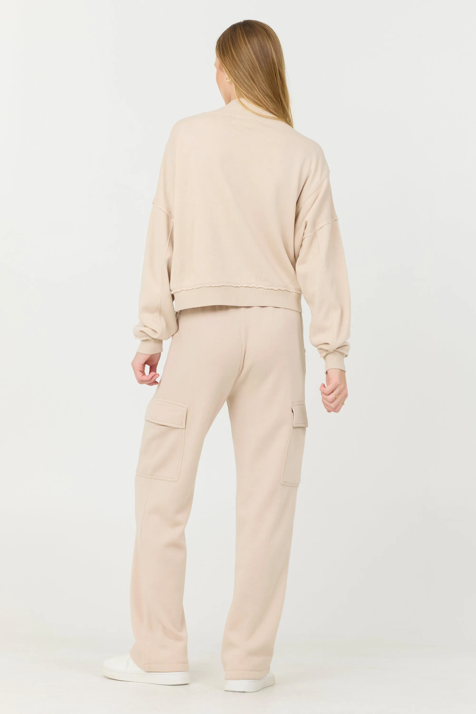 Vanilla Cream Cashmere Fleece Quarter Zip sold by Vintage Havana product image thumbnail 4