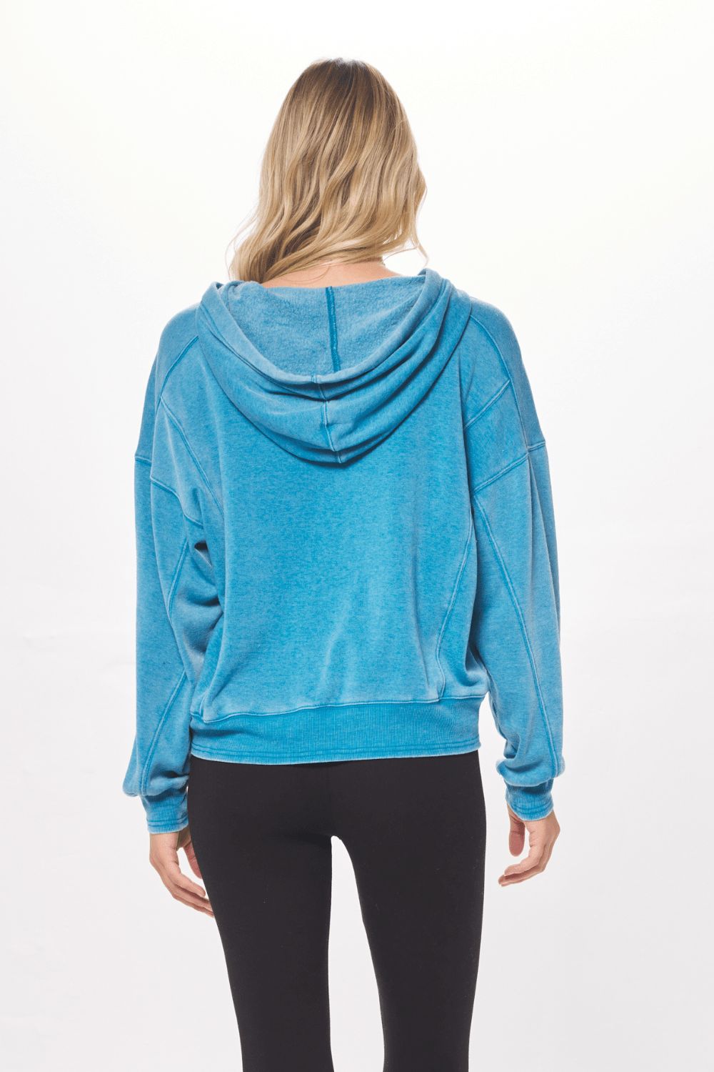 Anchor Blue Cashmere Fleece Hoodie sold by Vintage Havana product image thumbnail 2