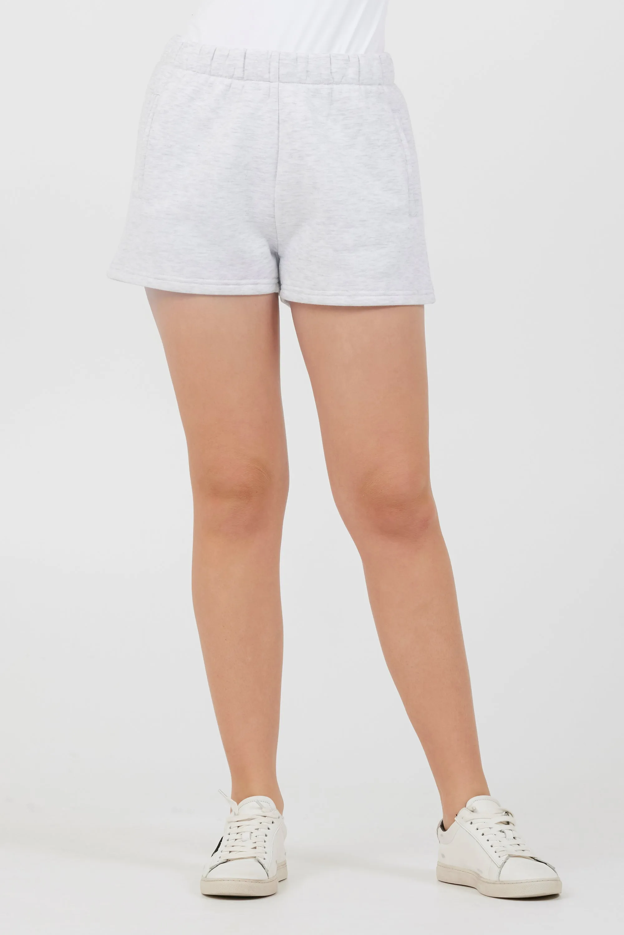 Grey Icicle Essential Fleece Shorts sold by Vintage Havana